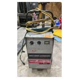 Manual Engine Starter Battery Charger, 225A Engine Start, 65A/40A/20A/2A Charge, Wheels, 120V