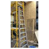 Two12 ft Fiberglass Step Ladders, 10 Steps, Type IA 300 lb Capacity, Heavy Duty, Molded Top