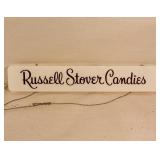 Double Sided Plexiglass Russell Stover Sign