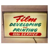 Vintage ELKO Film Developing Display Sign