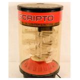 Vintage Lighted Countertop Scripto Display