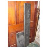 Four Pieces of Old Black Marble