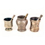 Three Commemorative Mixing Cup & Pestles- Schering