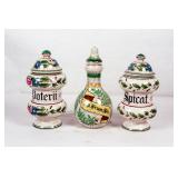 Vintage Ceramic Apothecary Jars and Bottle