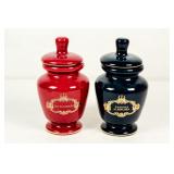 Two Ceramic Apothecary Jars