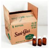 Box of One Ounce Amber Glass Bottles- 96