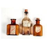 Antique Glass Pharmacy Medicine Bottles