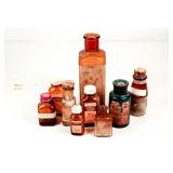 Antique Glass Pharmacy Medicine Bottles