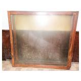 Two Antique Glass Cabinet Doors