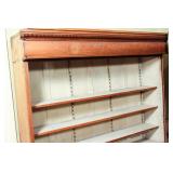 Antique Oak Apothecary Cabinet Shelving