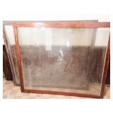 Two Antique Glass Cabinet Doors