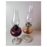 Two Vintage Oil Lamps