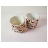 Four Hall Jewel Tea Custard Cups