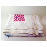 Vintage Hand Quilted Quilt