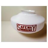 Vintage Safeway Store Schoolhouse Light Shade