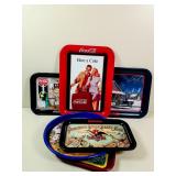 New Tin Coca-Cola Trays and Budweiser Tray