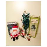 Vintage Fairy Tree and Santa