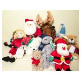 Large Group of New Stuffed Christmas