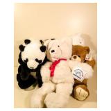 Six Large Stuffed Animals