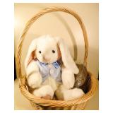 Giant Easter Bunny in Wicker Basket