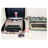 Two Vintage Smith Corona Typewriters