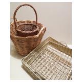 Two Large Wicker Baskets