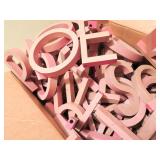 Great Group of Wooden Cut Out Letters