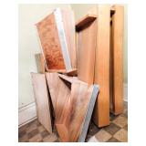 Slanted Wooden Drawers & Magazine Racks