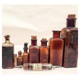 Antique Pharmacy Bottles, Boxes and Vials