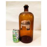 One Gallon Corked Apothecary Jug