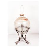 Large Antique Apothecary Jar in Deco Base