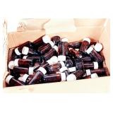 Box Full of 2 Dram Brown Glass Bottles