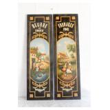 Old World French Style Advertising Print Boards