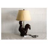 Ceramic Rooster Lamp
