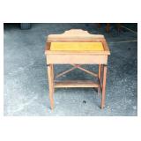 Antique Oak Lift Top School Desk