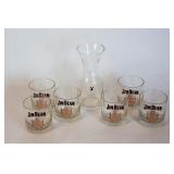 Playboy Carafe & Jim Beam Cocktail Glasses