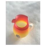 Hand Blown Art Glass Pitcher, Pilgrim Glass Co.