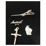Four Pieces of Sterling Silver Jewelry