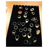 Large Group of Costume Rings