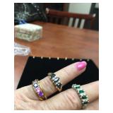 Two 10K and 12K RESCO Ladies Rings
