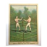 1910 Heenan and Sayers Dixie Queen Fight Card