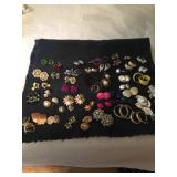 Large Group of Vintage Screw & Clip Earrings