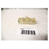 Willys Jeep Glass Candy Container