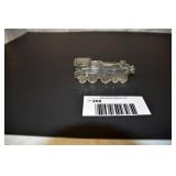Steam Engine Glass Candy Container