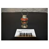 Glass Railroad Lantern Candy Container