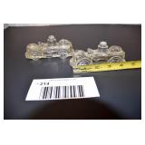 Glass Fire Engine Candy Containers