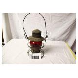 Rock Island RR Lantern with Red Globe