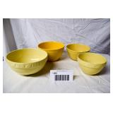 4 Yellow Bowls