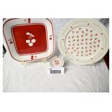 3 Cherry Plates