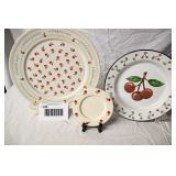 3 Cherry Plates